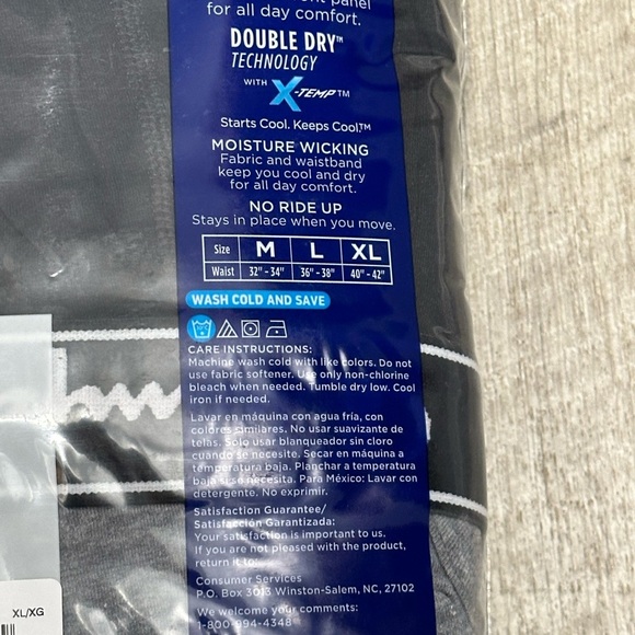 Champion Elite XL Boxer Brief 5-pack X-Temp Black Gray Blue Trunks Underwear NWT - Picture 10 of 11